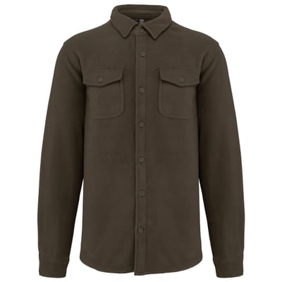 Fleece-Hemdjacke mit Sherpa-Futter