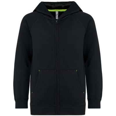 Kinderjacke mit Reißverschluss und Kapuze
