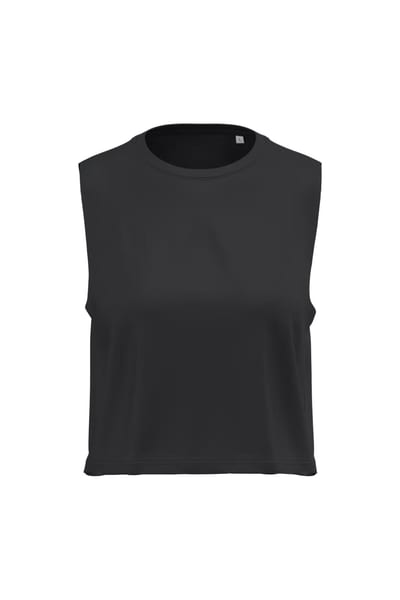 Ärmelloses Cropped-T-Shirt für Damen