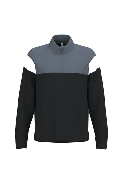 Unisex Trainings-Sweatshirt mit 1/4 Reißverschluss