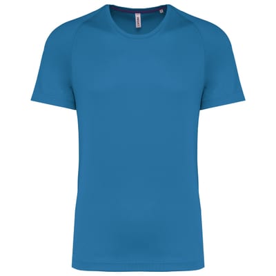 Herren-Sportshirt aus Recyclingmaterial mit Rundhalsausschnitt