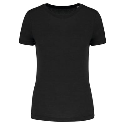 Damen-Triblend-Sportshirt mit Rundhalsausschnitt