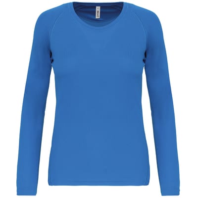 Damen Basic Sport Funktionsshirt Langarm