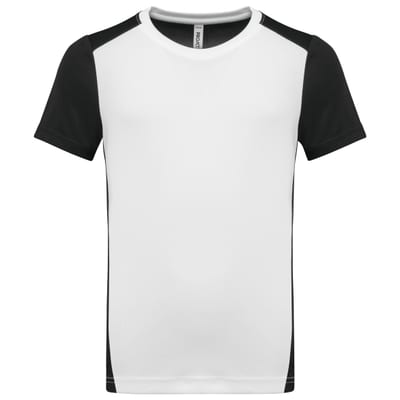 Zweifarbiges umweltfreundliches Sport-T-Shirt für Kinder