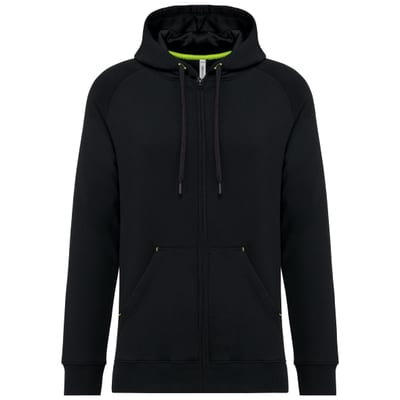 Unisex-kapuzenjacke mit zipper