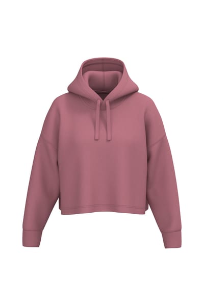 Damen Cropped-Sweatshirt mit Kapuze