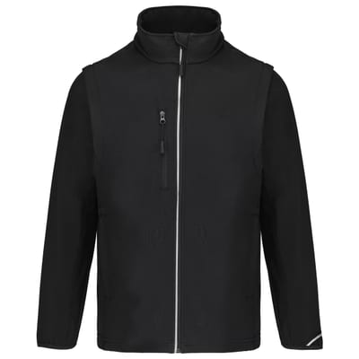 Softshelljacke mit abnehmbaren Ärmeln