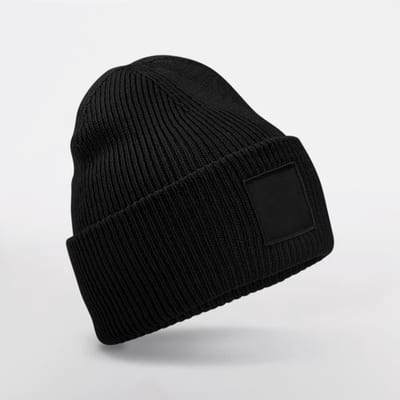 Mütze mit breiter Krempe und Ton-in-Ton-Patch
