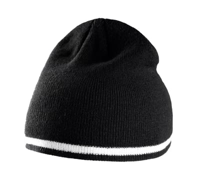 Beanie Mütze mit Kontrastrand