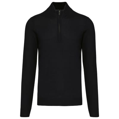 Herrenpullover mit 1/4-Reißverschluss