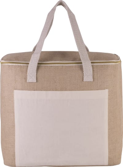 Große Kühltasche aus Jute