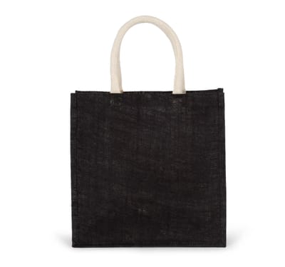 Jutetasche im Cabas-Stil Groß