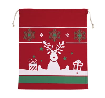 Tasche mit Kordel und Weihnachtsmotiven