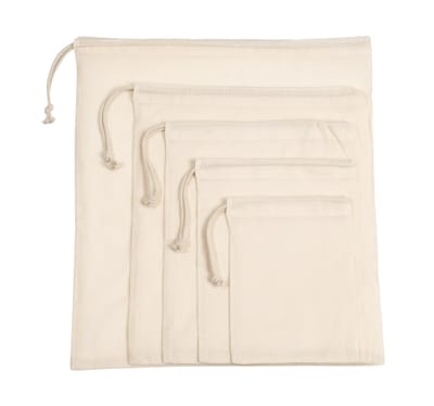 Tasche mit Kordelzug aus Bio-Baumwolle