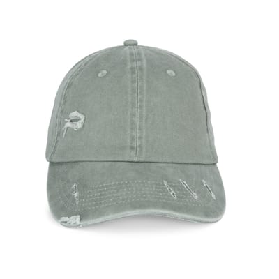 Umweltfreundliche Unisex Kappe im zerrissenen Look