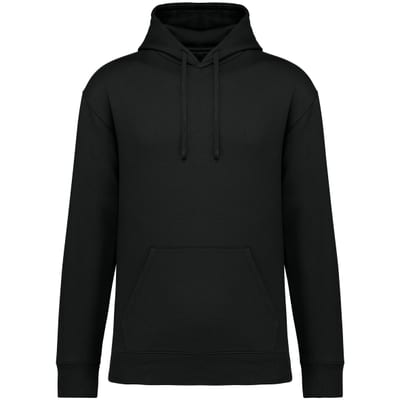 Umweltfreundliches Unisex Kapuzen-Sweatshirt mit hängenden Schultern aus gebürstetem Molton