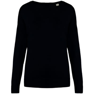Umweltfreundlicher Damenpullover mit V-Ausschnitt aus Lyocell