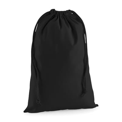 Kordelzugtasche aus Premium-Baumwolle